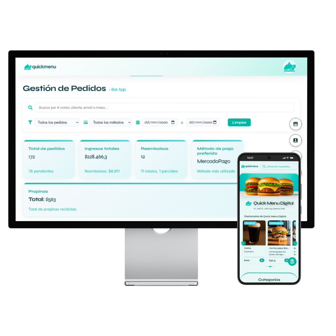 Personas disfrutando en restaurante con celulares